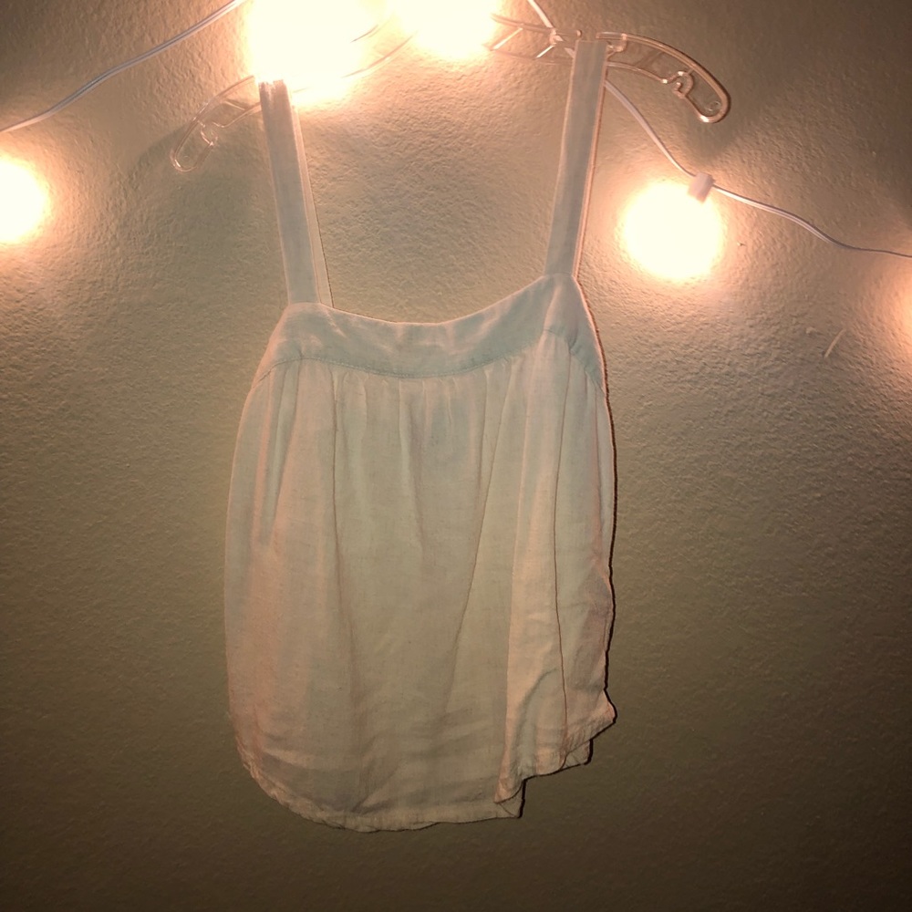 white tank top